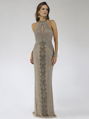 Lara Dresses 29600 Long Halter Evening Gown