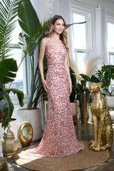 Eva Fashion 3458 Long Sleeveless Prom Dress