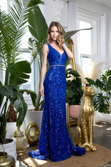 Eva Fashion 3458 Long Sleeveless Prom Dress