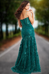 Jovani 38004 Long Fitted Sequins Formal Corset Prom Dress
