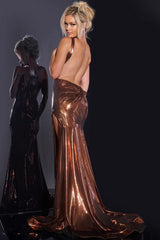 Jovani 43572 Long V Neck Gown Formal Prom Dress