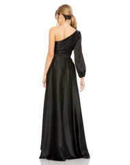 High Low One Shoulder Dress High Low Detail Mac Duggal 49141