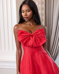 Short Oversized Bow Cocktail Mini Dress Oversized Bow Cocktail Short Mini Mac Duggal 49210
