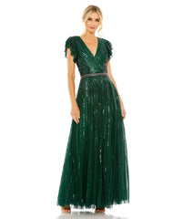 Short Sleeve Formal Dress Short Sleeves Mac Duggal 5502