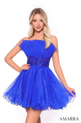 Amarra 88038 Homecoming A Line Short Cocktail Dress