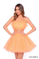 Amarra 88038 Homecoming A Line Short Cocktail Dress