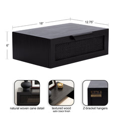 Ori Floating Side Table Rattan