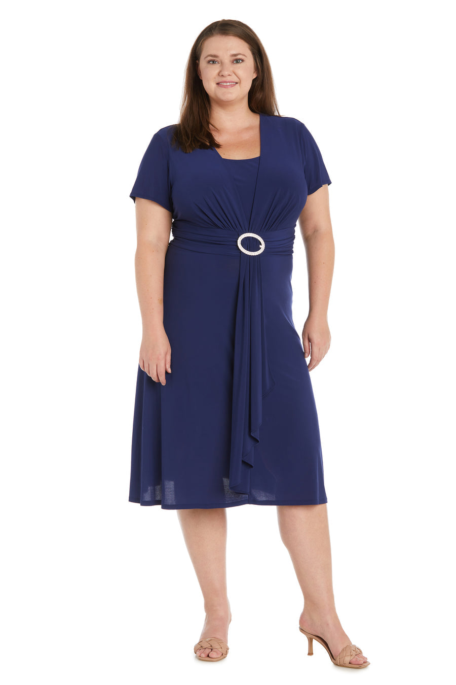 Plus Size Short Dress Short R&M Richards 9881W