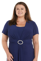 Plus Size Short Dress Short R&M Richards 9881W