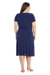Plus Size Short Dress Short R&M Richards 9881W