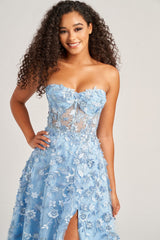 Colette CL5249 Glitter Long Formal Prom Dress