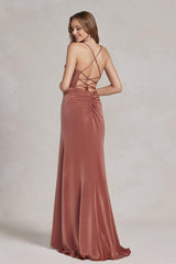 Nox Anabel E1068 Long Formal Fitted Prom Dress