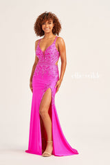 Ellie Wilde EW35063 Long Formal Glitter Evening Prom Gown