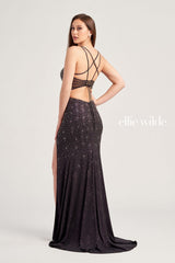 Ellie Wilde EW35064 Prom Beaded Long Formal Evening Gown