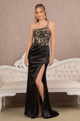 Prom Long Glitter Satin Mermaid Dress