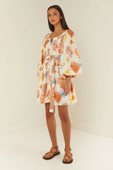 SARDINIA DRESS- CORAL