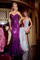 Portia and Scarlett PS24315 Formal Beaded Long Prom Dress