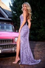 Portia and Scarlett PS24812 Long Fitted Sequin Formal Prom Dress