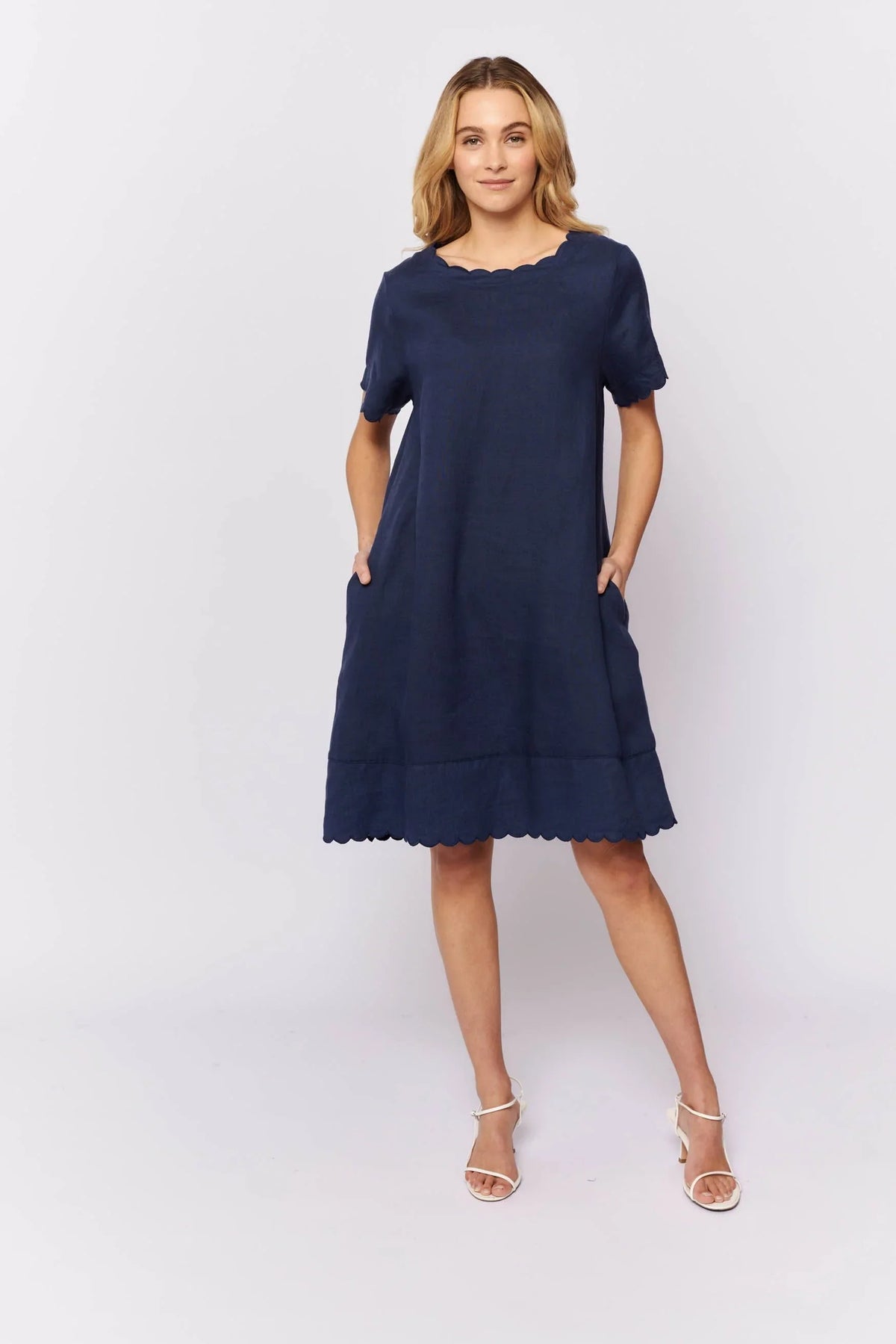 Mod Dress- Navy
