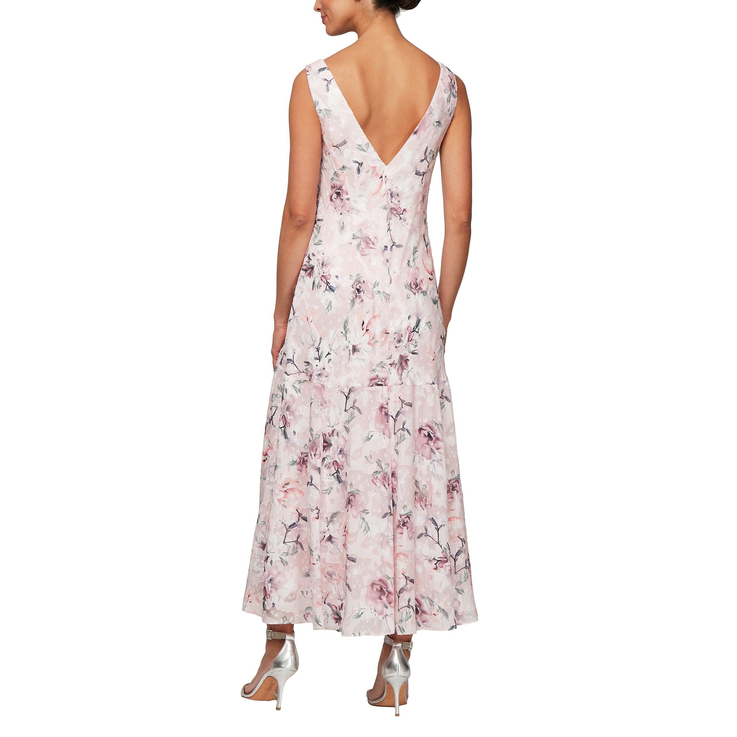 Alex Evenings AE8175719 High Low Floral Chiffon Dress