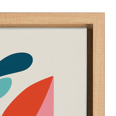 Sylvie Mid Century Modern Fox Framed Canvas by Rachel Lee of My Dream Wall