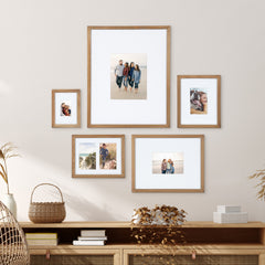 Gallery Wall Matted Picture Frame Set