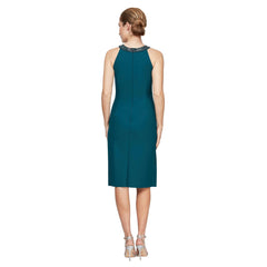 Short Halter Beaded Cocktail Dress Alex Evenings AE134165