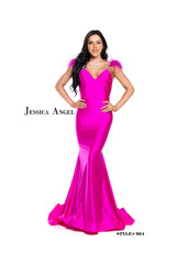 Jessica Angel Fitted Long Formal Dress 904