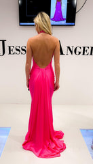 Jessica Angel Formal Halter Long Fitted Gown 931