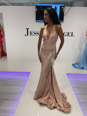 Jessica Angel Halter Long Formal Dress 846