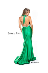 Jessica Angel Long Formal Halter Fitted Dress 878
