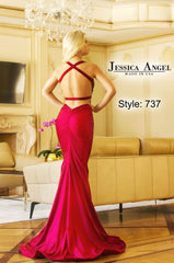 Jessica Angel Sleeveless Long Formal Gown 737
