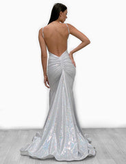 Jessica Angel Spaghetti Strap Formal Long Dress 908
