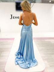 Jessica Angel Spaghetti Strap Long Formal Dress 918
