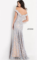 Jovani 49634 Long Formal Off Shoulder Evening Dress