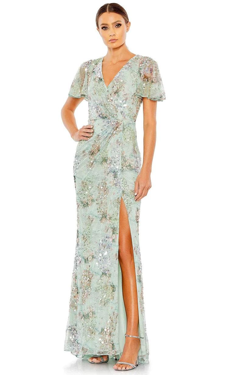 Formal Short Sleeve Dress Short Sleeves Mac Duggal 93749