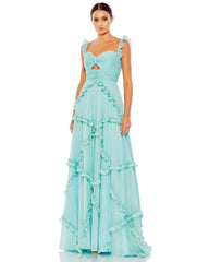 Long Formal Chiffon Dress Chiffon Fabric Mac Duggal 68093