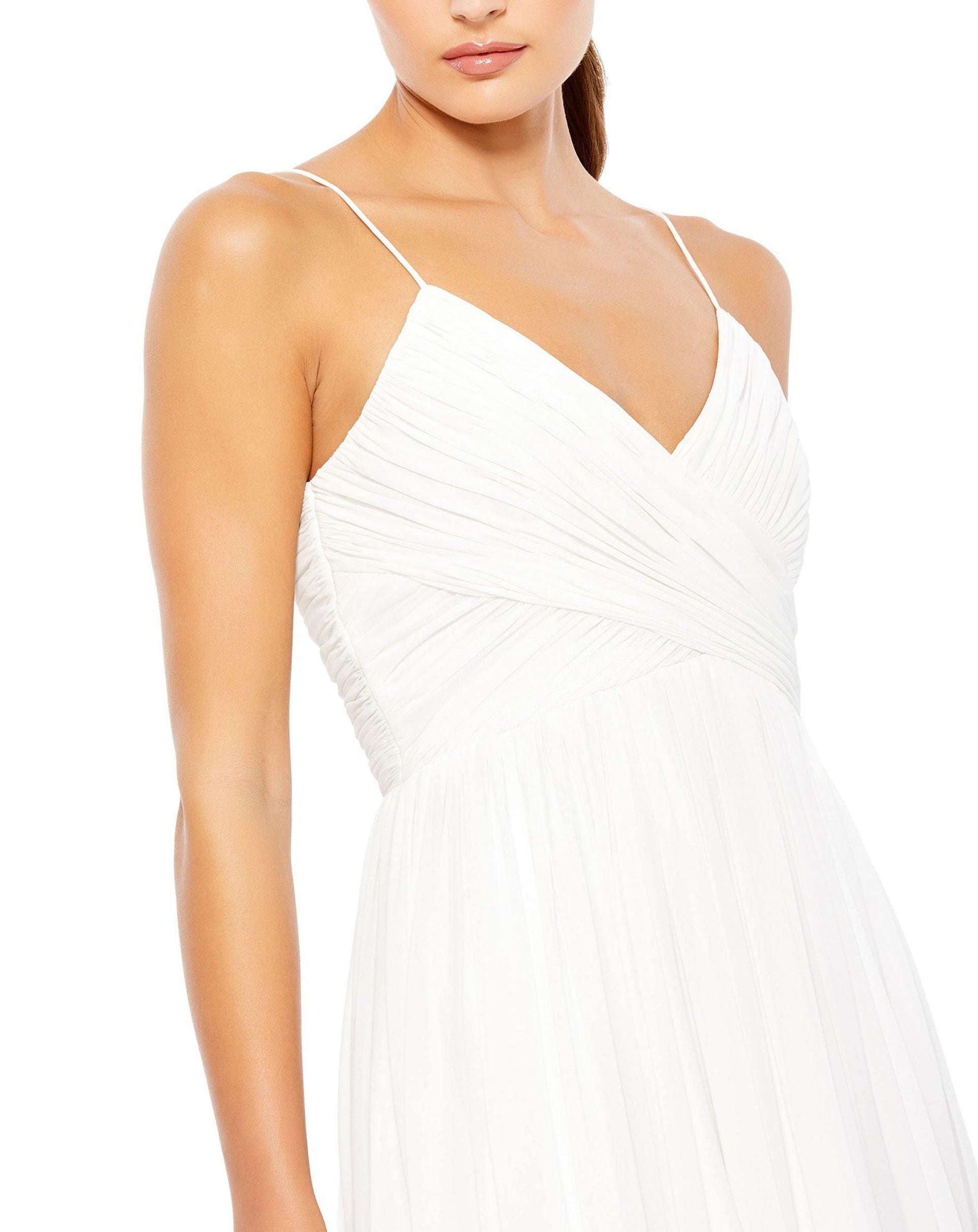 Long Formal Spaghetti Strap Dress Spaghetti Straps Mac Duggal 70099