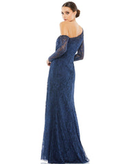 Long One Shoulder Formal Dress One Shoulder Detail Mac Duggal 67852