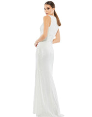 Prom Long Sleeveless Sequins Gown Sequins Detail Mac Duggal 26598