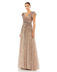 Short Sleeve Formal Dress Short Sleeves Mac Duggal 5502