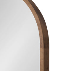 Hutton Wood Framed Capsule Mirror