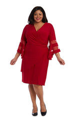 R&M Richards 3561W Short Mother Of The Bride Dress