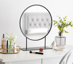 Rouen Round Metal Table Mirror