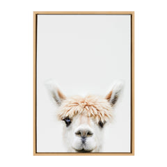 Sylvie Alpaca Bangs Framed Canvas by Amy Peterson Art Studio
